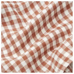 Nappe en lin lavé vichy | Brique