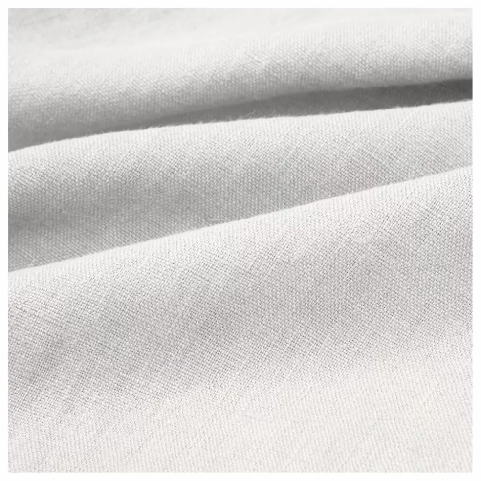 Nappe en Lin lavé-surfilée | Blanc cassé