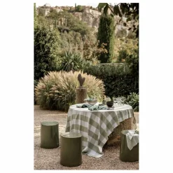 Nappe en métis Palma II | Vert amande
