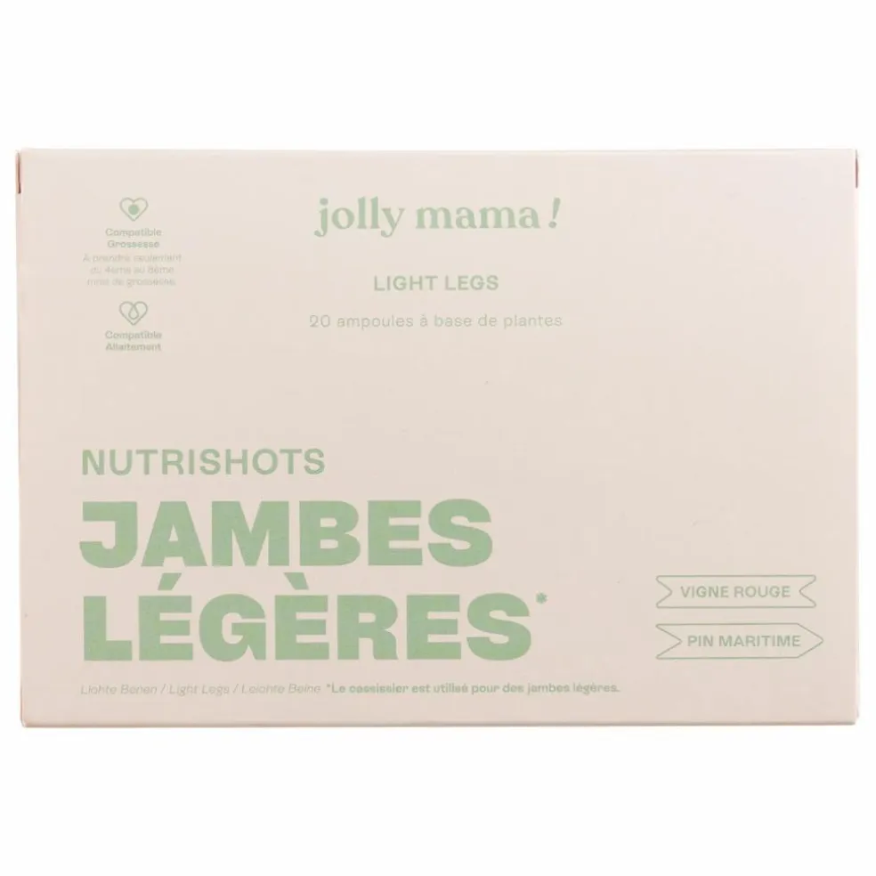 Nutrishots jambes légères Light legs Complément alimentaire - 20 ampoules de 10 ml