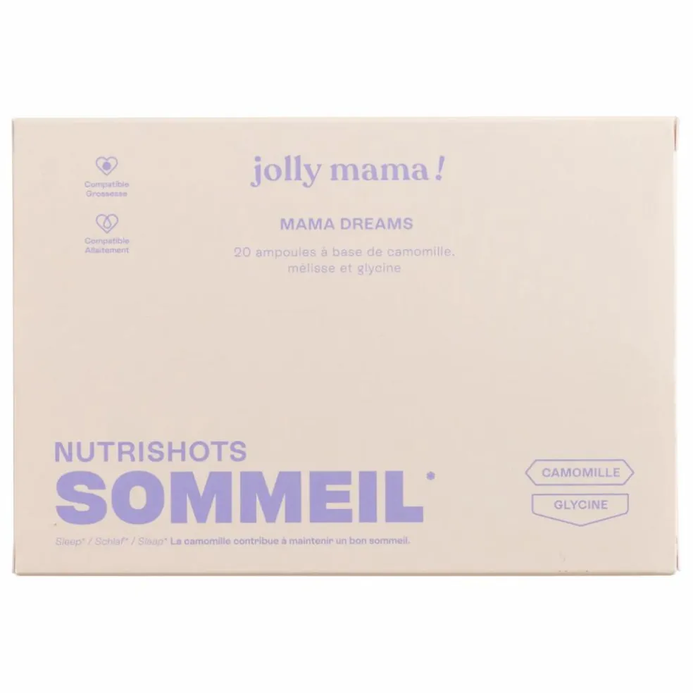 Nutrishots sommeil Mama Dreams Complément alimentaire - 20 ampoules de 10 ml