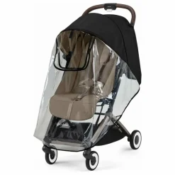 Orfeo - Protection de pluie pour poussette | Noir