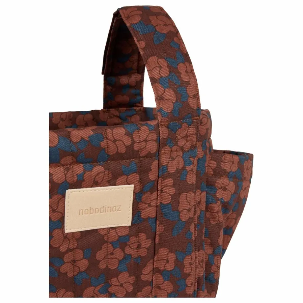 Organisateur de poussette Hyde Park Maroon Poppies | Brique