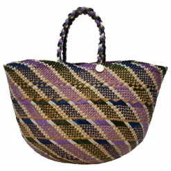 Panier Canasto Stripes Small | Vert