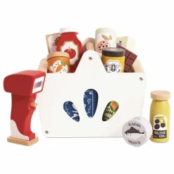 Panier complet de courses et scanner