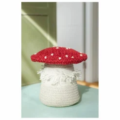 Panier de rangement Champignon | Rouge