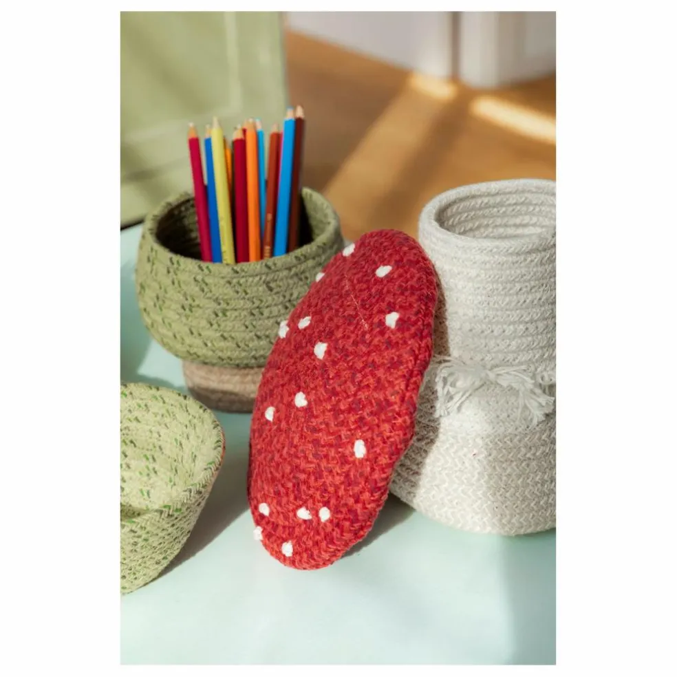 Panier de rangement Champignon | Rouge