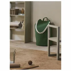 Panier de rangement Crocodile | Vert
