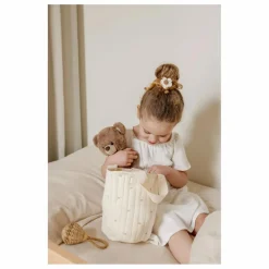 Panier de rangement Ribbon en coton bio | Ecru