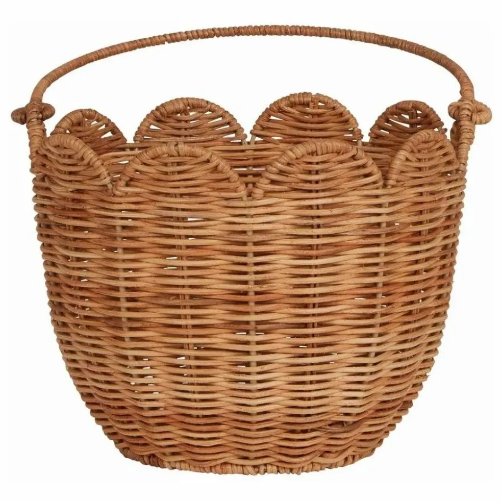 Panier en rotin Petal