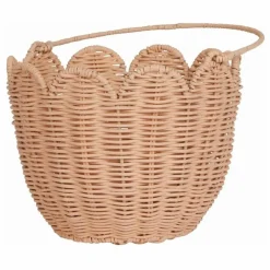 Panier en rotin Petal | Rose pêche
