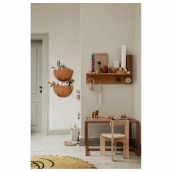 Panier mural en rotin - set de 2