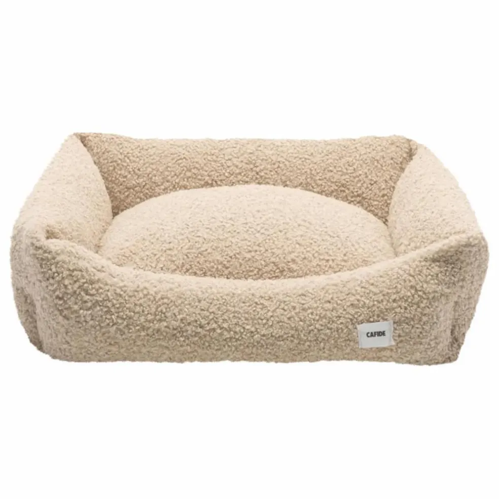 Panier pour chien en bouclette Snozy | Beige