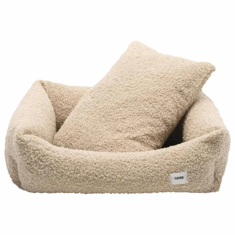 Panier pour chien en bouclette Snozy | Beige