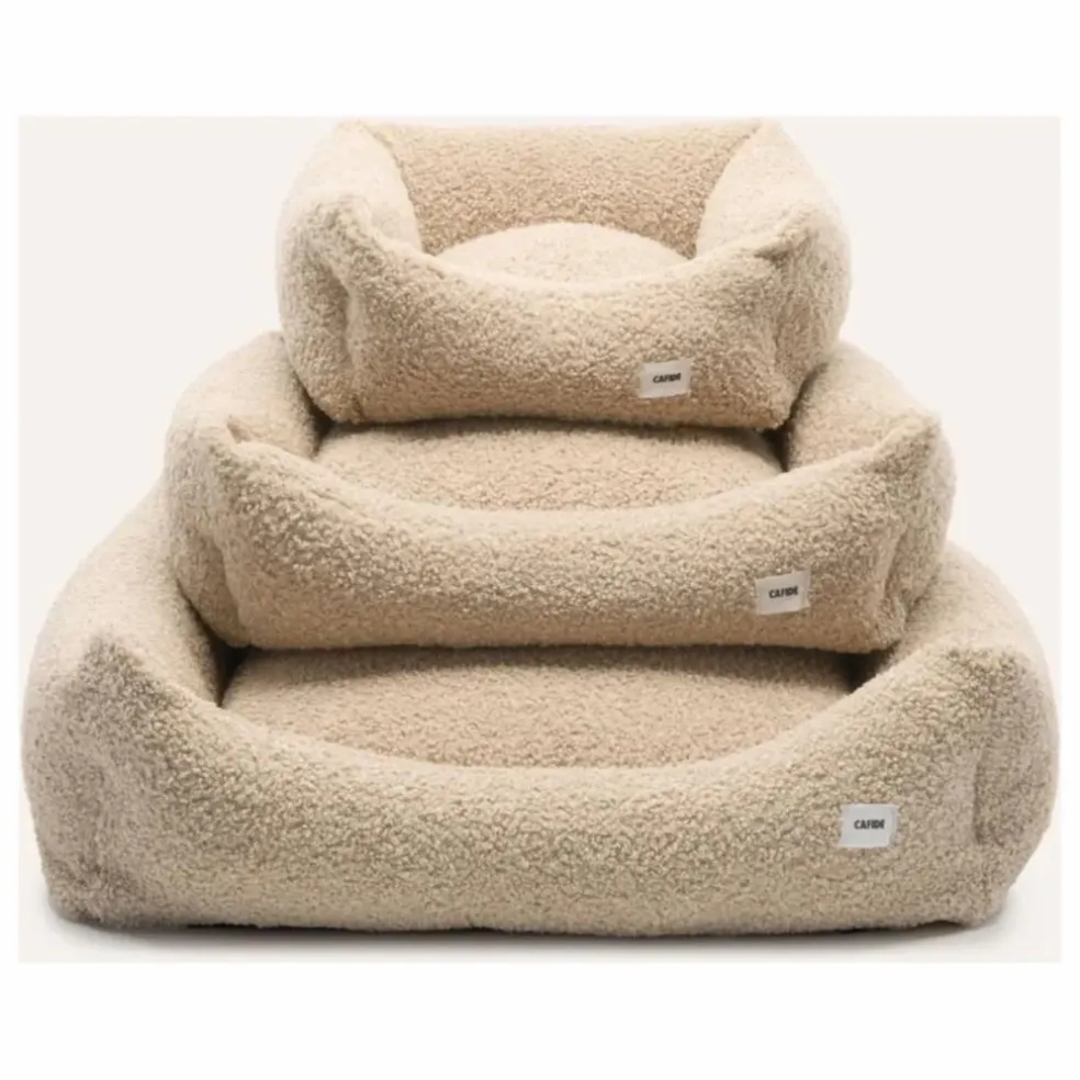 Panier pour chien en bouclette Snozy | Beige