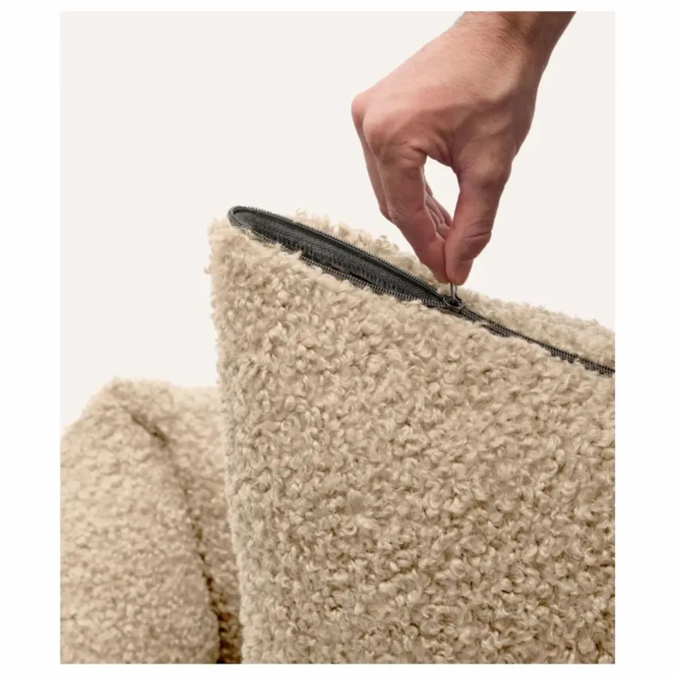 Panier pour chien en bouclette Snozy | Beige