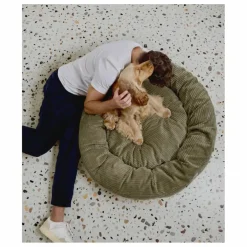 Panier pour chien en velours côtelé Nuba | Vert