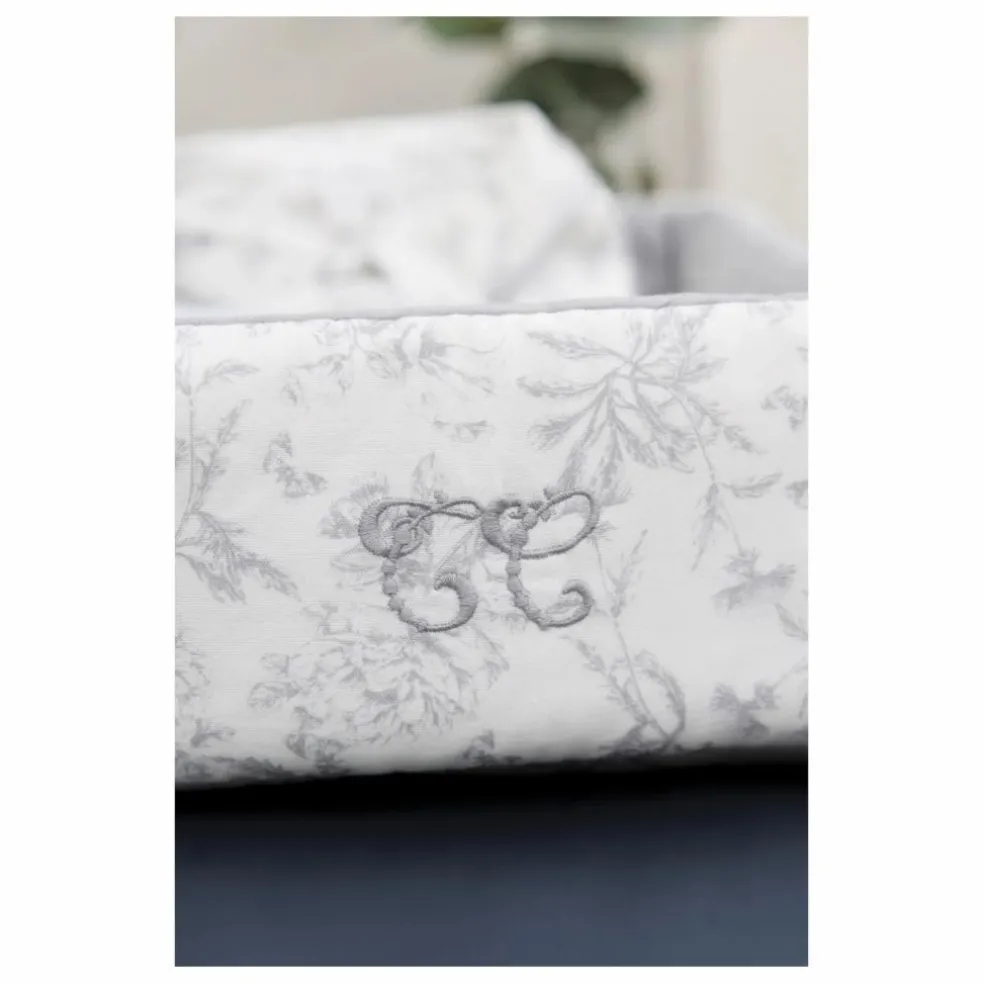 Panière Toile de Jouy | Gris
