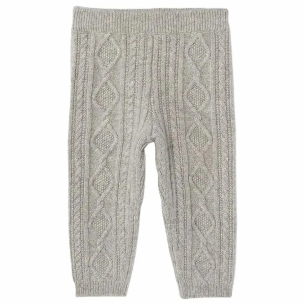 Pantalon à Torsades Cachemire | Gris
