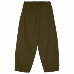 Pantalon Balloon Brodé Gianna Twill | Vert kaki