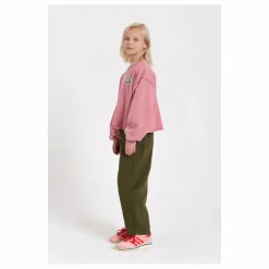 Pantalon Balloon Brodé Gianna Twill | Vert kaki