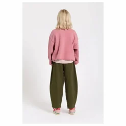 Pantalon Balloon Brodé Gianna Twill | Vert kaki