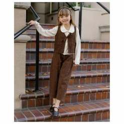 Pantalon Barrel Leopard | Marron