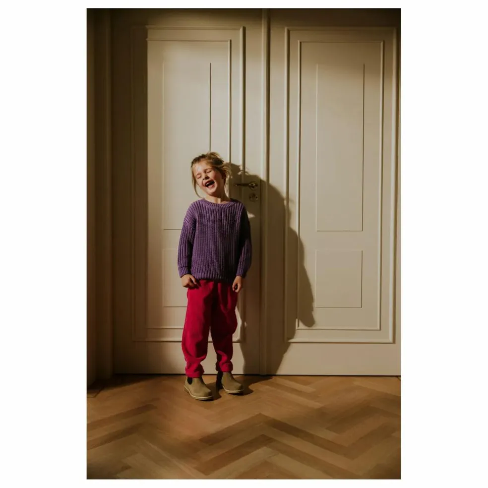 Pantalon Beau Velours Côtelé Bio | Rose fuschia