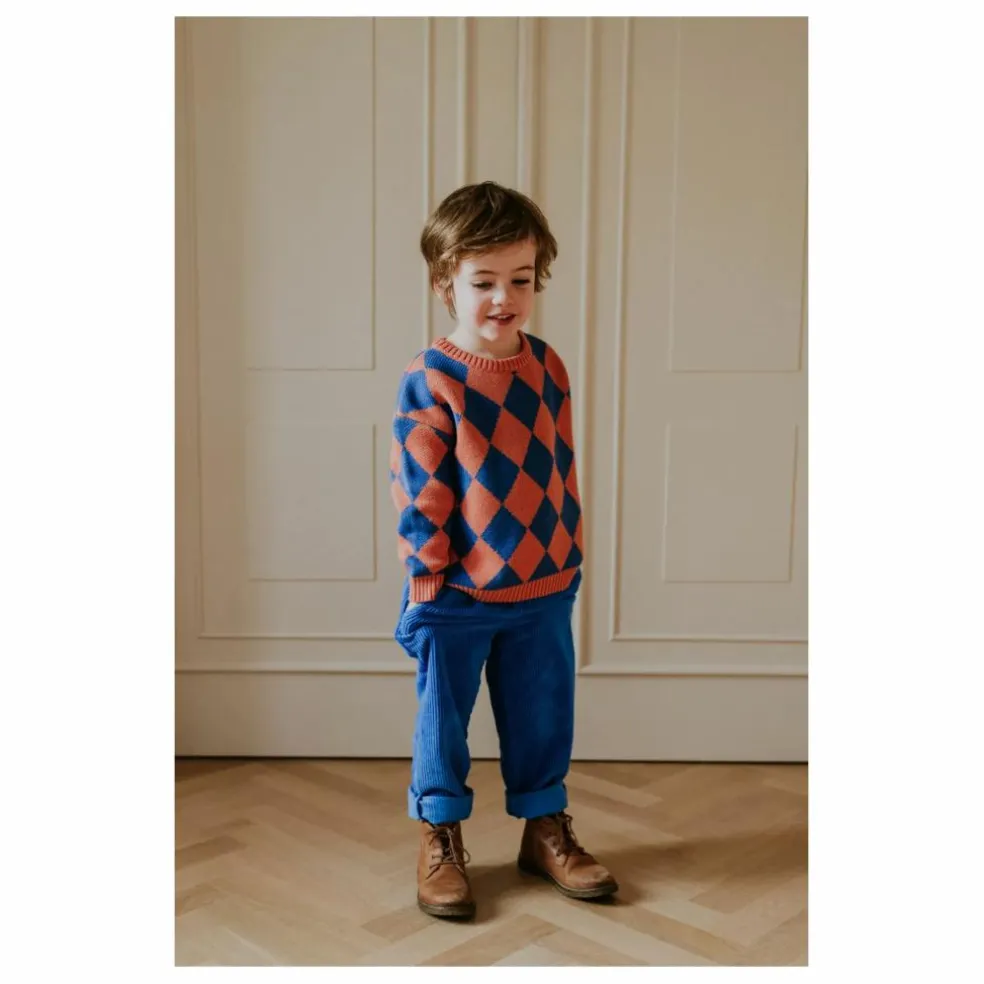 Pantalon Beau Velours Côtelé Bio | Cobalt