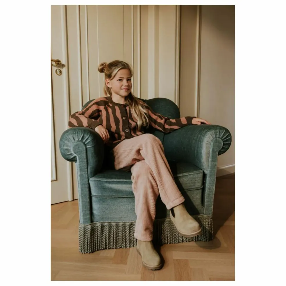 Pantalon Beau Velours Côtelé Bio | Rose pâle