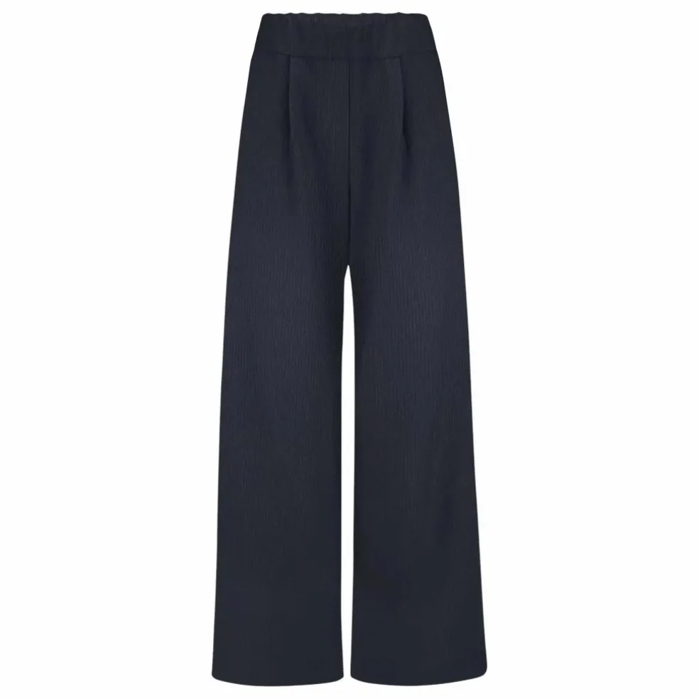 Pantalon Benji Rayé | Bleu foncé