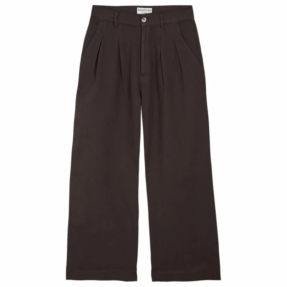 Pantalon Brady Lin et Coton | Gris anthracite