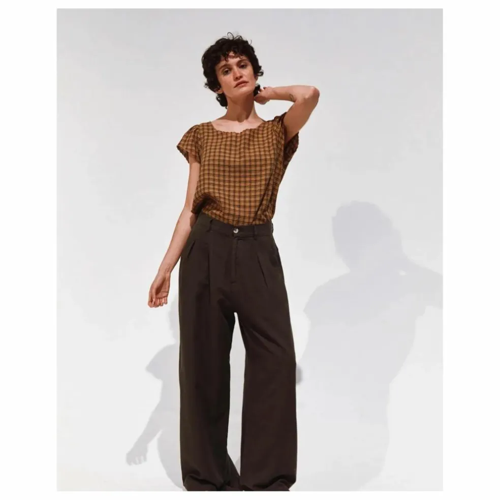 Pantalon Brady Lin et Coton | Gris anthracite