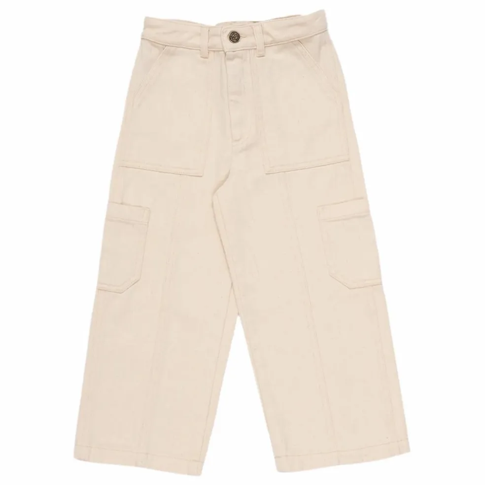 Pantalon Cargo Billie Coton Responsable | Ecru