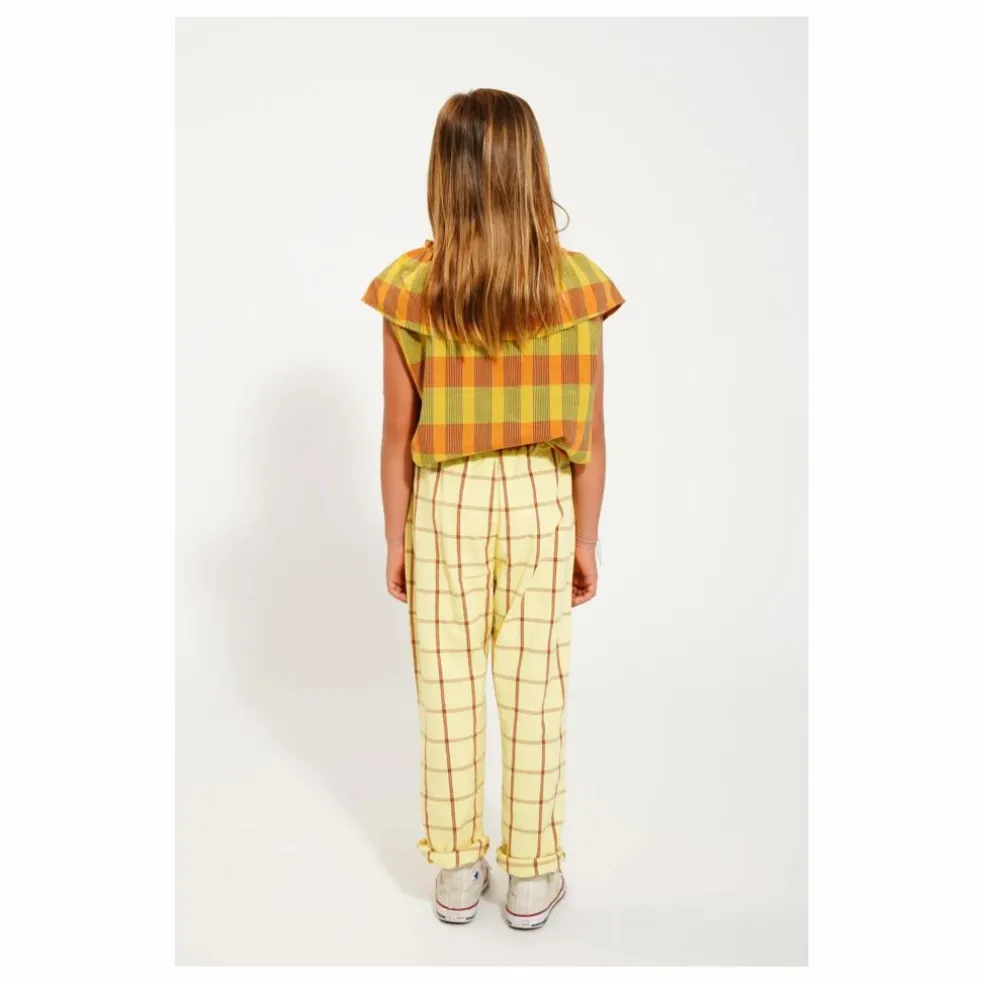 Pantalon Carreaux | Jaune pâle