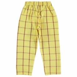Pantalon Carreaux | Jaune pâle