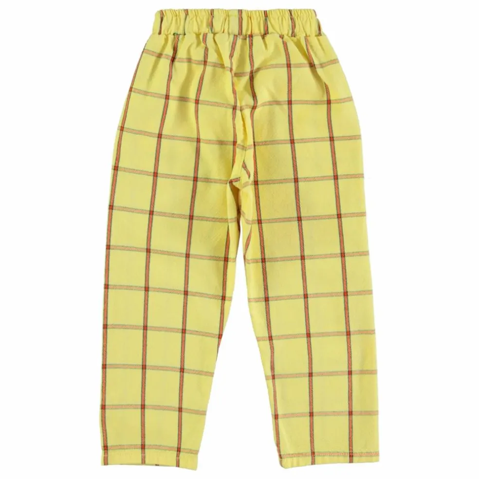 Pantalon Carreaux | Jaune pâle