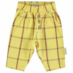 Pantalon Carreaux | Jaune pâle