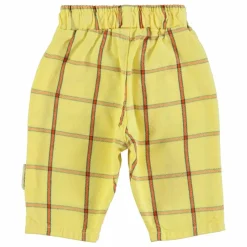 Pantalon Carreaux | Jaune pâle