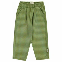 Pantalon Carreaux Coton Bio | Vert