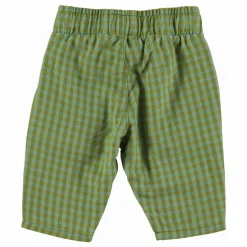 Pantalon Carreaux Coton Bio | Vert