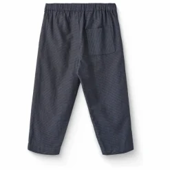 Pantalon Carreaux Coton Bio | Bleu marine