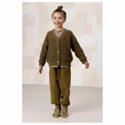 Pantalon Carrot Velours Côtelé Coton Bio | Vert kaki