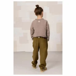 Pantalon Carrot Velours Côtelé Coton Bio | Vert kaki