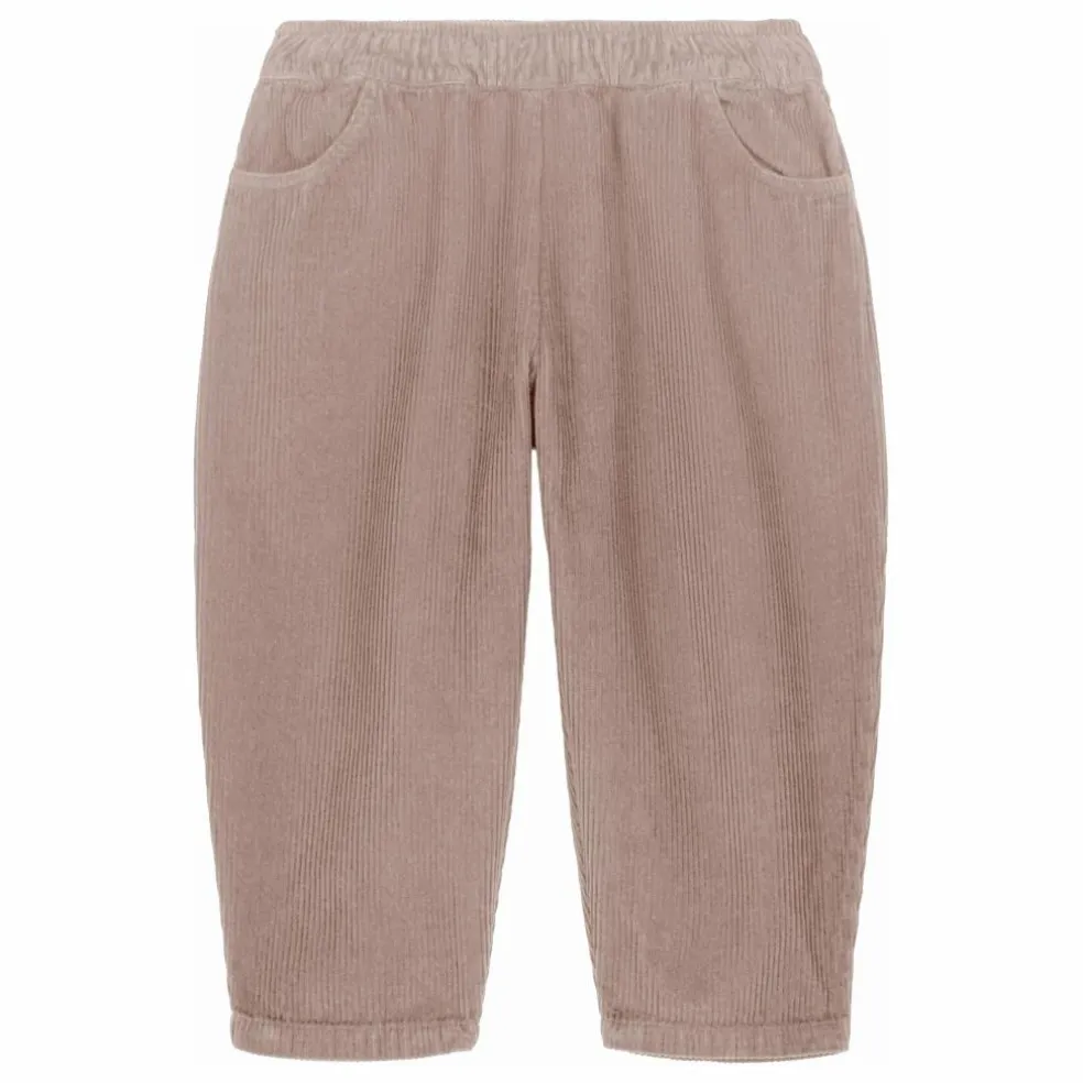 Pantalon Carrot Velours Côtelé Coton Bio | Mauve