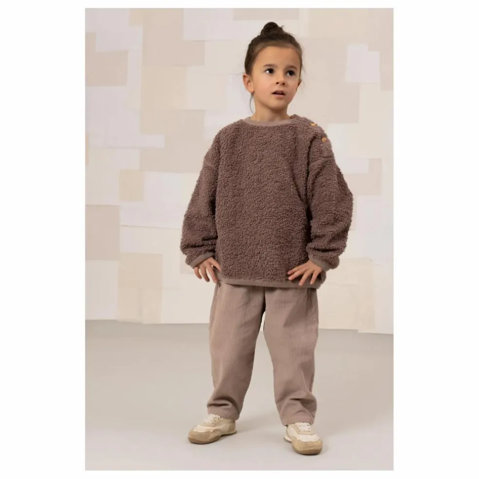 Pantalon Carrot Velours Côtelé Coton Bio | Mauve