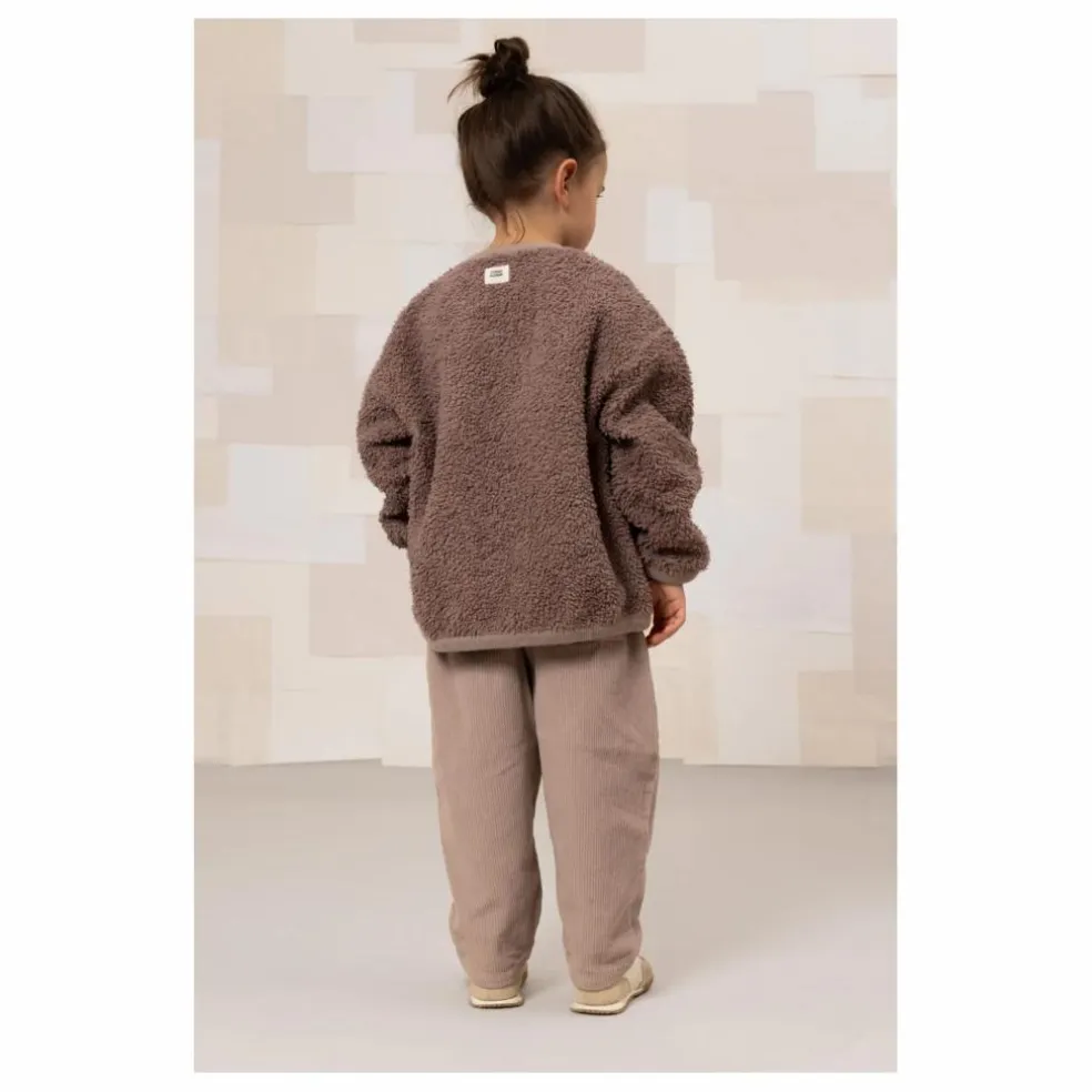 Pantalon Carrot Velours Côtelé Coton Bio | Mauve