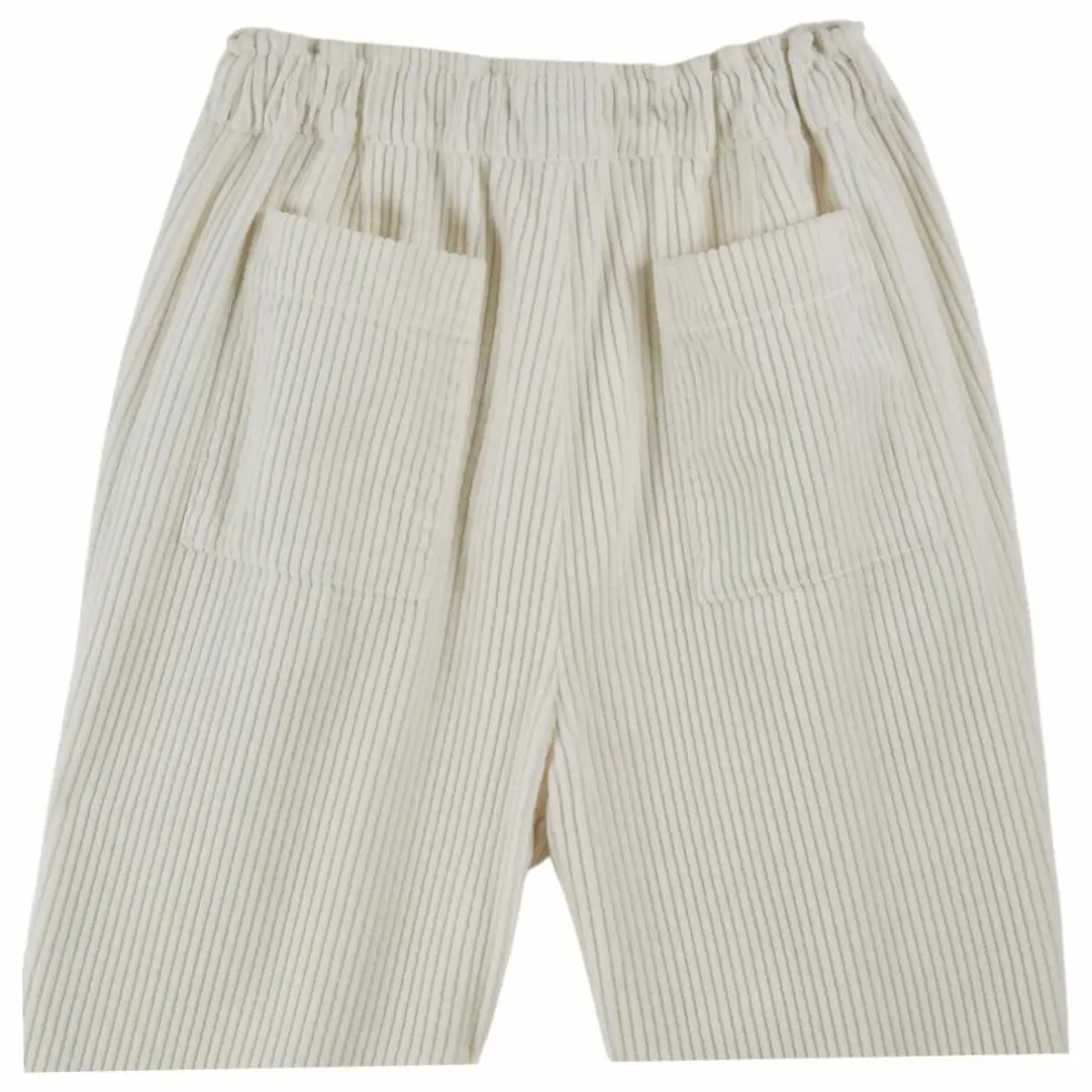 Pantalon Clark Velours Côtelé | Ecru