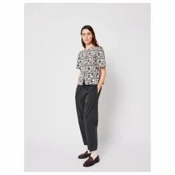 Pantalon Cocoon Coton Bio - Collection Femme | Gris chiné foncé