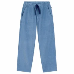 Pantalon Cordon Velours Côtelé Coton Bio | Bleu
